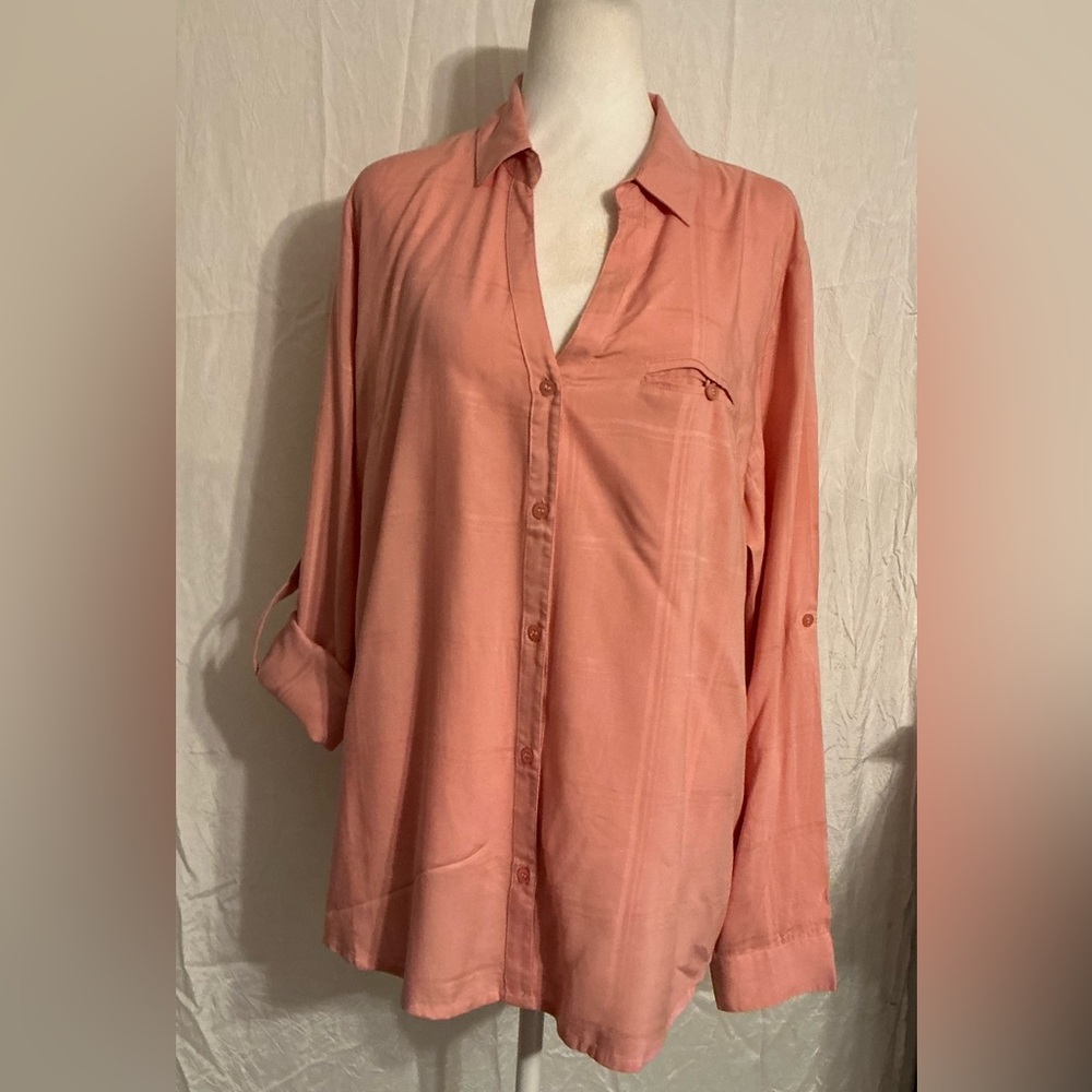 Kut from the Kloth Rose Button-Down Shirt